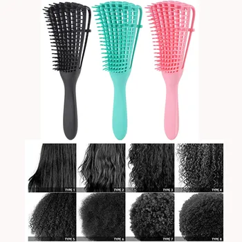 Naujas Galvos Masažas Šukos Plaukų Šepetys Moterų Detangle Hairbrush Anti-kaklaraištis Mazgas Šukos Galvos Meridian Masažas Šukos