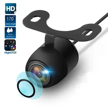 Naujas HD Naktinio Matymo Automobilio Galinio vaizdo Kamera 170° Plataus Kampo Grįžtamieji Parkavimo Kamera, Vandeniui CCD LED Auto Backup Stebėti Universalios