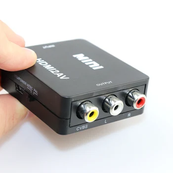 Naujas HDMI AV/RCA CVBS Adapteris 1080P Video Converter HDMI2AV Adapteris Keitiklis Lauke Parama NTSC PAL Išvesties HDMI, AV Adapteris