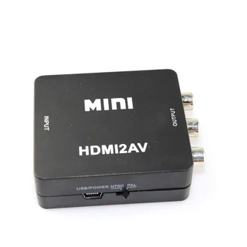 Naujas HDMI AV/RCA CVBS Adapteris 1080P Video Converter HDMI2AV Adapteris Keitiklis Lauke Parama NTSC PAL Išvesties HDMI, AV Adapteris