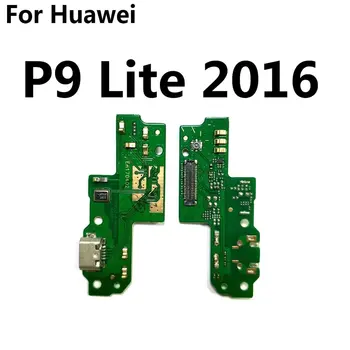 Naujas Huawei P9 Lite mini 2016 P8 Lite 2017 USB Doko Jungtis Įkroviklio Įkrovimo lizdas Mikrofono Modulio Valdybos Remontas, Dalys