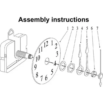 Naujas Kvarcinis Laikrodžio Mechanizmą Taisymo Įrankis su Rodykle Rankas Balta 