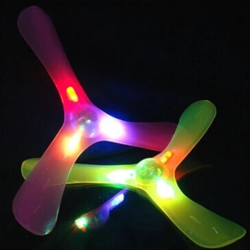 Naujas LED Lemputė 3 Lapai Boomerang lauko įdomus sporto Šviesos Lauko Parkas specialūs skraidantys Žaislai Plaukioja Disko plaukioja padaže