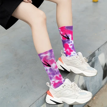 Naujas Mados tie dažai Vyrų ir Moterų Kojinės Medvilnės Spalvinga Išmaišykite Kablys 19 Stilių HipHop Riedlentė Juokinga Laimingas, Švelnus Merginos Sockings