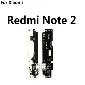 Naujas Mikrofonas Modulis+USB Įkrovimo lizdas Valdybos Flex Kabelio Jungtis Dalys Xiaomi Redmi 2 Pastaba Pakeitimo