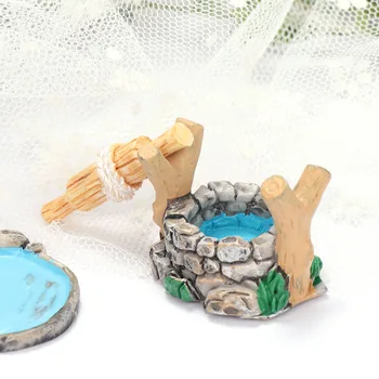 Naujas Mini Vandens Ir Tilto Miniatiūrinės Figūrėlės Amatų Pasakų Sodo Gnome Moss Terariumai Dovana 