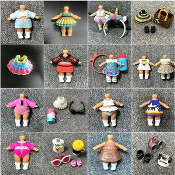 Naujas Originalus LOL Mergaičių Lėlės Aprangą, Suknelės Batų Maišelis, Butelis Accessorries Originalus LOL Accessorries Už LOL Lėlės Žaislas