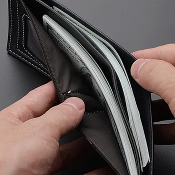 Naujas piniginės, odinės vyriškos piniginės kompaktiškas odinės vyriškos piniginės vandeniui ir anti-theft verslo piniginės galite turėti kredito kortelės