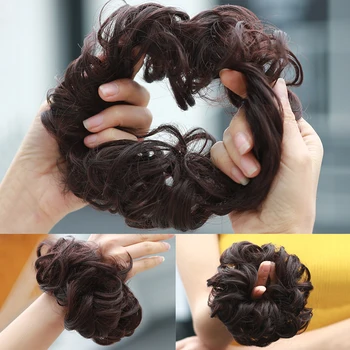 Naujas Plaukų Virvė Lengvai Dėvėti Stilingą Plaukų Ratas Moterų, Mergaičių Hairbands Gumelės Scrunchie Plaukų Aksesuarai