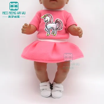 NAUJAS Putojantis sijonas 43 cm, žaislas naujas gimęs lėlės drabužiai 18 Colių American baby Girl dovana