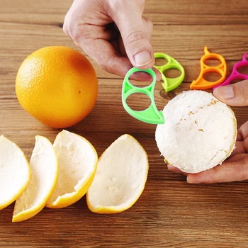 NAUJAS Spalvingas Vaisių Peilis Skustukas Plastiko Valiklis Apelsinas, Citrusinių vaisių, Citrinų Atidarytuvai Mini Vertus Greipfrutų Šveitimas Cutter Virtuvės Dalykėlių