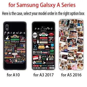 Naujas Telefonas Case Cover For Samsung Galaxy A10/A30/A40/A50/A70 A9 A8 A6 a7 2018 A3 A5 2016 2017 Draugai Kartu TV