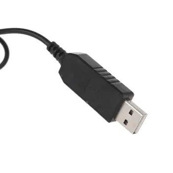 Naujas USB 4,2 V 8.4 12.6 V V 5.5x2.1mm Mokestis Linijos Keitiklio Kabelį, dėl 18650 Baterija