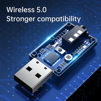 Naujas USB Bluetooth 5.0 Garso Imtuvas, Siųstuvas, Mini Stereo 