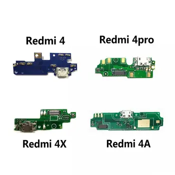 Naujas USB Mokestis Valdyba & Mikrofono Modulio Xiaomi Redmi 4 4pro 4X 4A Įkrovimo lizdas Doko Remontas, Dalys