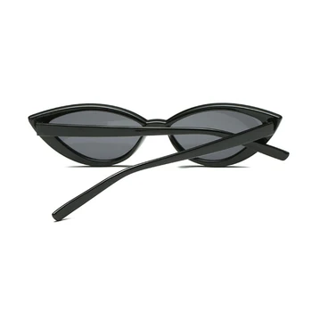 Naujas Vintage Black Cat Eye Akiniai nuo saulės Moterų Mados Prekės ženklo Dizaineris Veidrodis Mažas Rėmo Cateye Saulės Akiniai Moterų Atspalvių UV400