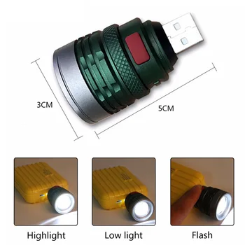 Naujas XP-G Q5 Zoom USB LED Žibintuvėlis 3 Rūšių Nešiojamų Mini Pocket Kempingas Lemputės, Reguliuojamas Aliuminio, atsparus Vandeniui Žibintuvėlis, Litwod