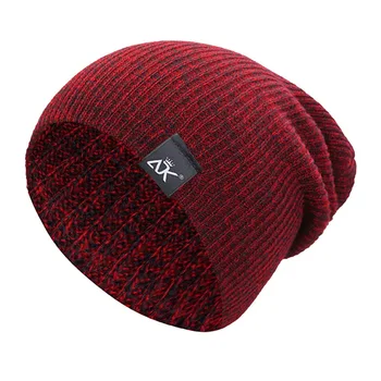 Naujas Žiemos Moterų Skrybėlę Dryžuotas Megztos Kepurės Streetwear Saldainiai Lauko Hip-Hop vilnos rudenį Vyras Žiemos Vilnos Kepurė