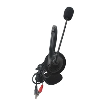 Naujausias 3.5 mm Stereofoninė laisvų Rankų įranga Laidinė Triukšmas Atšaukimas Ausinės Su Mikrofonu Žaidimų Ausinės Kompiuteris Nešiojamas Desktop Mic