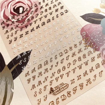 Naujausias MPS-160 abėcėlės nagų raštą stick 3d nagų dailė lipdukas nagų decal štampavimo eksporto japonijos dizaino cirkonio papuošalai