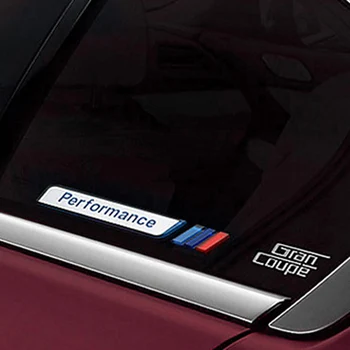 Nauji 2vnt/set M Galia Vykdymo Sparnas Automobilių-Lipdukas Stilius Logotipas Ženklelis BMW M 1 3 4 5 6 7 E, Z, X Automobilių Lipdukai Priedai