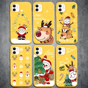 Nauji Metai Atveju iPhone, 11 Pro Max X XR XS Xs Max Tuoktis Kalėdų Santa Claus Minkštos TPU Telefono Dangtelį iPhone 5 5s 6 6s 7 8Plus