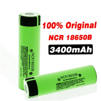 Naujus 18650 baterija 3400mah 3,7 v ličio baterija NCR18650B 3400mah Tinka žibintuvėlis baterija