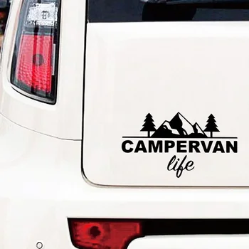 NAUJUS Campervan Gyvenimo Kalnų Automobilių Lipdukas Auto Lipdukai Stiliaus Automobilių Apdailos lipdukai