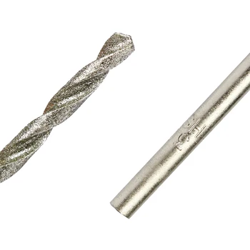 Nemokamas Pristatymas 10vnt Diamond Padengtas Twist Drill Bit Nustatyti 0,8 mm-4.0 mm Grąžtas Stiklo Plytelių, Akmens Nulenkti Skylių Gręžimo karūnos