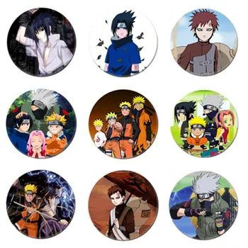 Nemokamas Pristatymas Anime Naruto Hatake Kakash Cosplay Ženklelis Uchiha Sasuke Sagė Haruno Sakura, Segtukai, Itachi Emblemos Kuprinės