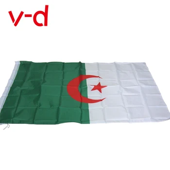 Nemokamas pristatymas xvggdg 90 x 150cm Alžyro Nacionalinės vėliavos Vėliavos Banner Biuro Veiklos paradas