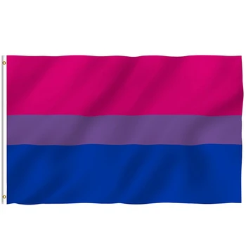 Nemokamas pristatymas xvggdg Biseksualų Pasididžiavimas Vėliavos LGBT 90*150cm Rožinė Mėlyna Vaivorykštės Vėliava Namų Dekoro Gėjų Draugiškas LGBT Vėliava Baneriai
