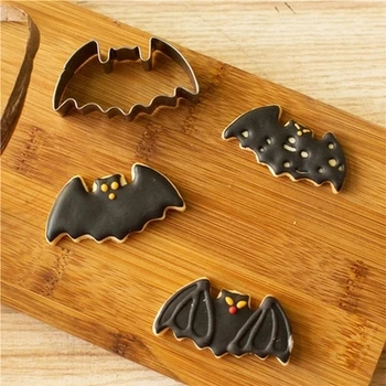 Nerūdijančio Plieno 3D Betmenas Cookie Cutter, Betmenas Sausainių Presavimo Formos Tortas Pelėsių Virtuvės Aksesuaras 1pcs Kepimo Konditerijos įrankis