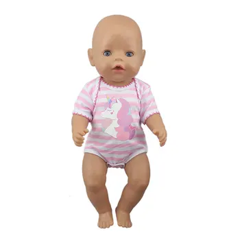 NewLovely Jumpsuit Lėlės Kostiumas Tinka 43cm New Born Lėlės 17inch Reborn Baby Doll Priedai