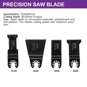 NEWONE Quick-release Japonija dantų Vibracinis Pjūklas Blade Renovator dėl Medienos, Plastiko Pjovimo Pašalinti Tikslumo Pjūklų