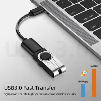 Nešiojamas USB C Tipo OTG Adapteris, Laidas Usb-c Male į USB 3.0 Moteris Duomenų Sinchronizavimo Konverteris 14CM C Tipo Telefono Laidą 