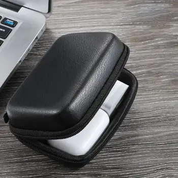 Nešiojamas USB Duomenų Kabeliu Organizatorius Odos Ausinių Saugojimo Maišelis Ausinių Padengti Raštas Mini Užtrauktukas Sunkiai Dėklas Dėžutė