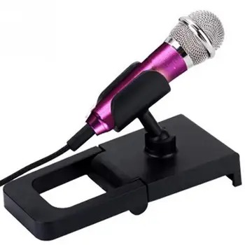 Nešiojamų 3.5 mm Stereo Studio Mic KTV Karaoke Mini Mikrofonas mobiliojo Telefono, Nešiojamojo KOMPIUTERIO Darbalaukį 5,5 cm*1,8 cm mažo Dydžio, Mic