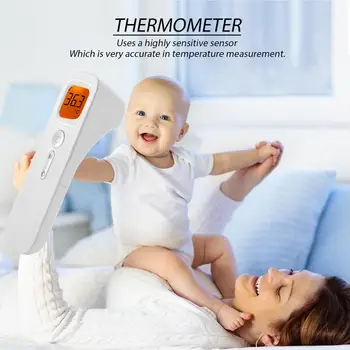 Nešiojamų Ne-kreipkitės Kaktos ir SPINDULIŲ Lazerinis Infraraudonųjų spindulių Termometras Skaitmeninis Suaugusiųjų Kūdikių термометр цифровой инфракрасный thermometre