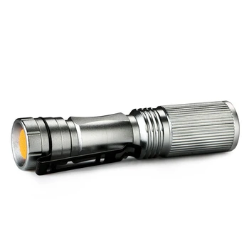 Nešiojamų Zoomable 1000 Liumenų Mini Žibintuvėlis Lauko Kempingas, Žygiai LED Žibintuvėlis Žibinto Lempa, Žibintų Sidabro / Juoda