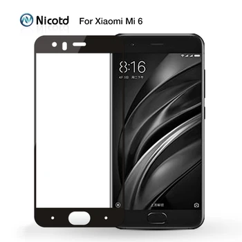 Nicotd Už Xiaomi mi 6 Stiklas Grūdintas Originalą Xiomi 6 M6 Screen Protector, Filmas Visiškai Padengti Xiomi mi6 Grūdinto Stiklo Plėvelės