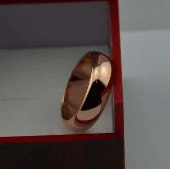 Niekada blukimas rose Aukso Spalvos 6 mm Prekės Žiedai, Moterų, vyrų Vestuvių mėgėjams Žiedai, Rožė Aukso Fine jewelry