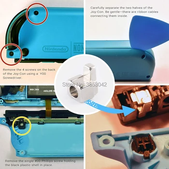 Nintend Jungiklis, Instaliacinės Metalo Lock Sagtis su Atidarymo Įrankiai Nintendo Jungiklis Džiaugsmo Con Pakeisti Joycon Remonto Komplektas