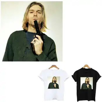 Nirvana Kurt Donald Cobain geležies pleistrai lipdukai, juostelės ant drabužių geležies-drabužių pleistras juostele aplikacijos programos viršūnių