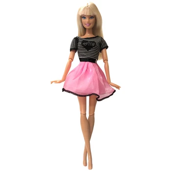 NK 2020 Naujausias Lėlės outift Gražus Rankų darbo Partijos Drabužių Viršų Mados Dizaino Barbie Kilnus Lėlės Vaikų Mergaičių'Gift 011C DZ