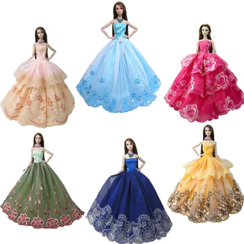 NK Viena Vnt Princesė Vestuvių Suknelė Kilnus Šalis Suknelė Barbie Lėlės Priedai Mados Dizaino Aprangą Geriausia Dovana Mergaitei, Kūdikių Žaislai, JJ