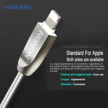 NOHON 8pin USB Kabelis, Skirtas iOS 7 8 9 10 Appe 