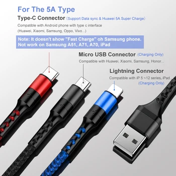 Nohon Super Charge 3 in 1 Kabelis iPhone, 11 Pro Max Greitas Įkroviklis Micro USB C Tipo Kabelio 
