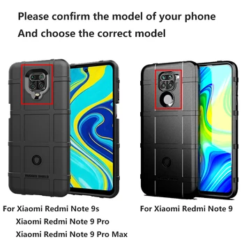 Note9S Atveju Xiaomi Redmi 9 Pastaba 9A 9T 9C Mi 10T M3 Šarvai Apsaugoti Tvirtas Skydas TPU Galinio Dangtelio POCO X3 NFC Atveju, Silikono