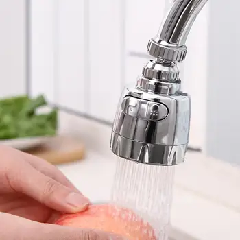Novatoriškus Virtuvės Maišytuvas ABS + Nerūdijančio Plieno Splash-Įrodymas, Universalus Bakstelėkite Dušo Vandens Pasukti Filtras Purkštuvo Antgalis